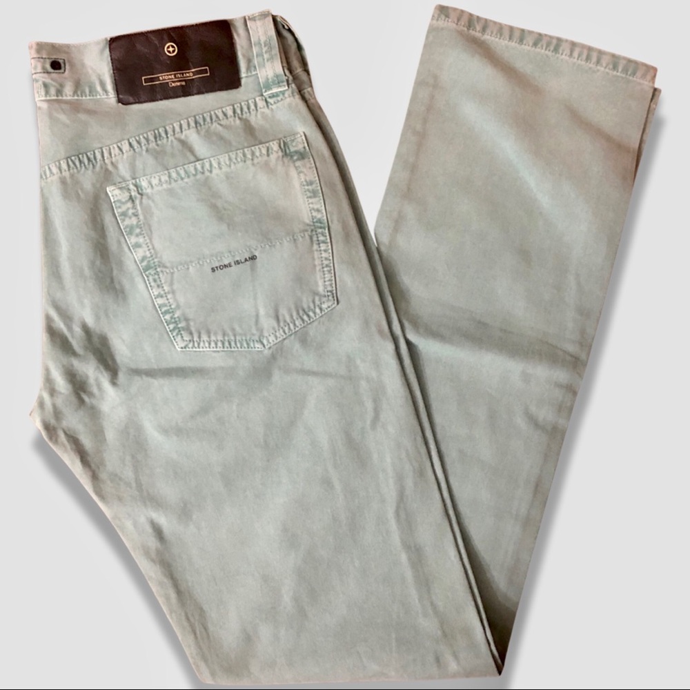 Stone Island Denims Men's Slim Pants size W31 Green. 
Made in Italy 🇮🇹